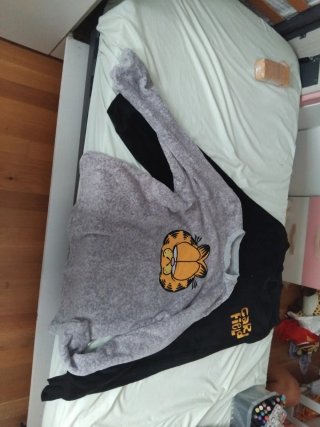 Pijama Garfield Gris y Negro