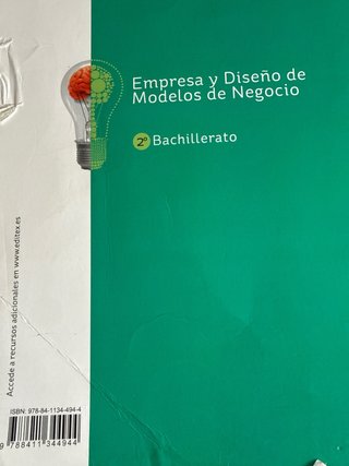 Libro EMPRESA Y DISEÑO NEGOCIO 2 Bachillerato