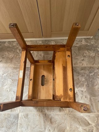 Banqueta de madera Ikea