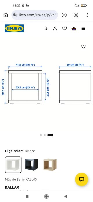 Estantería Kallax Blanca Ikea