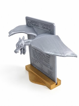 Escultura 3D Charizard Carta Pokémon