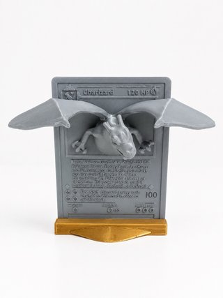 Escultura 3D Charizard Carta Pokémon