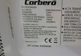 Microondas nuevo