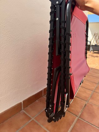 Tumbona Plegable Reclinable Roja