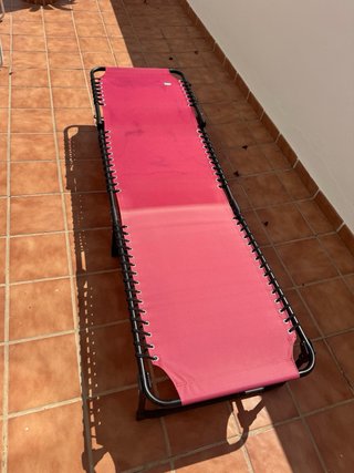Tumbona Plegable Reclinable Roja