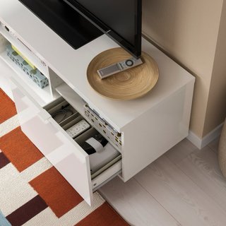 Mueble TV Ikea Byas Blanco