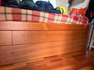 Cama con cajones y supletoria