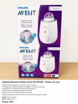 Calienta Biberones Philips Avent Nuevo