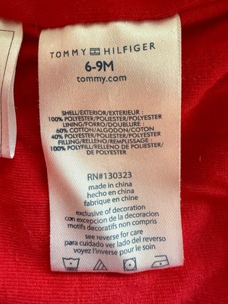 Buzo Tommy Hilfiger 6-9 meses