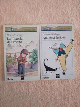 LOTE (II) DE 10 LIBROS EL BARCO DE VAPOR (blancos)