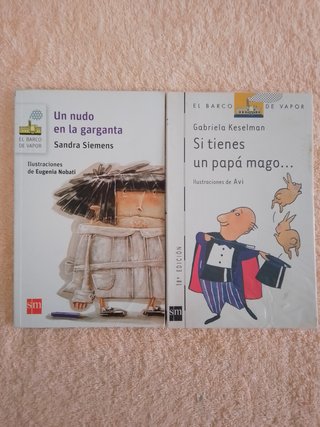 LOTE (II) DE 10 LIBROS EL BARCO DE VAPOR (blancos)