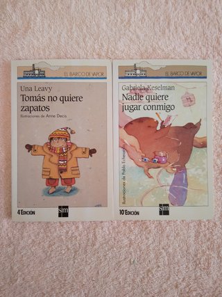 LOTE (II) DE 10 LIBROS EL BARCO DE VAPOR (blancos)