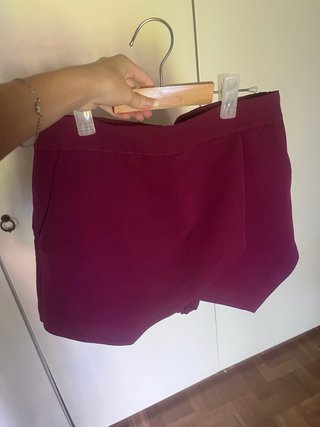 Falda-pantalón granate Talla M