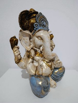 GANESHA. PRECIOSA FIGURA DECORACIÓN DIOS HINDÚ