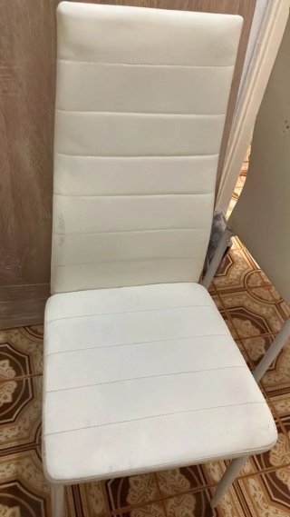Mesa Comedor + 6 Sillas Blancas