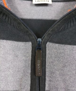 Jersey Lacoste 1/4 cremallera rayas