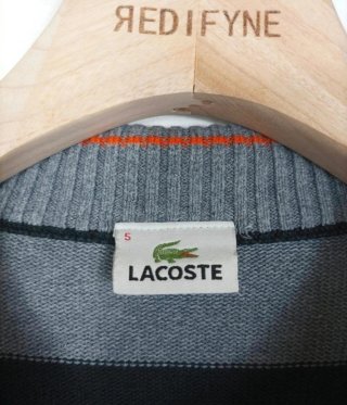 Jersey Lacoste 1/4 cremallera rayas