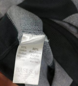 Jersey Lacoste 1/4 cremallera rayas