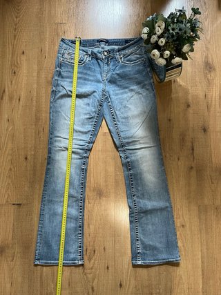 Jeans Vigoss Bootcut Strass Blu Vintage Y2K Donna