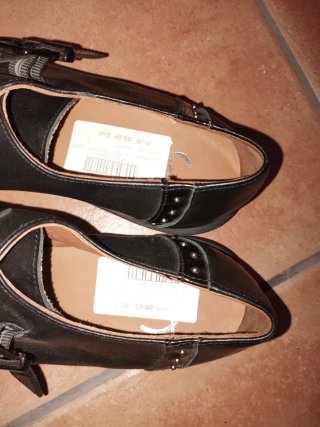 Merceditas T40 Negras con Hebillas