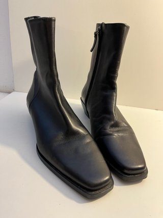 Botas Massimo Dutti Piel Negras.