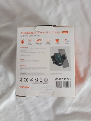 Cargador Inalámbrico Coche Spigen SteadiBoost X35W