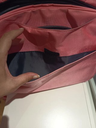 Bolsa portátil rosa con estrellas
