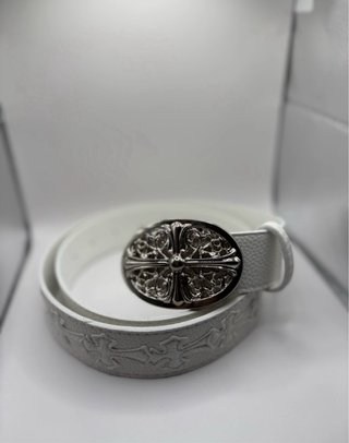 Cinturón Blanco Chrome Hearts