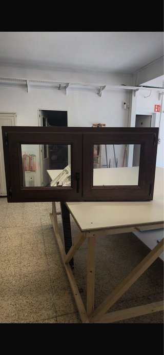 Ventana PVC efecto madera