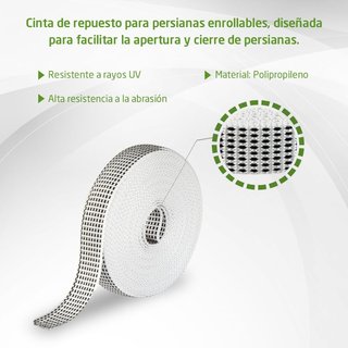 Amig - Cinta para Recogedor de Persianas Enrollables