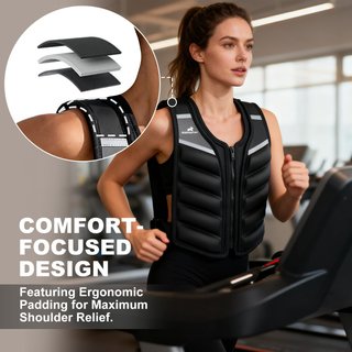 Chaleco lastrado 3D para entrenamiento