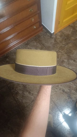 Sombrero Cordobés Ala Ancha Verde Oliva