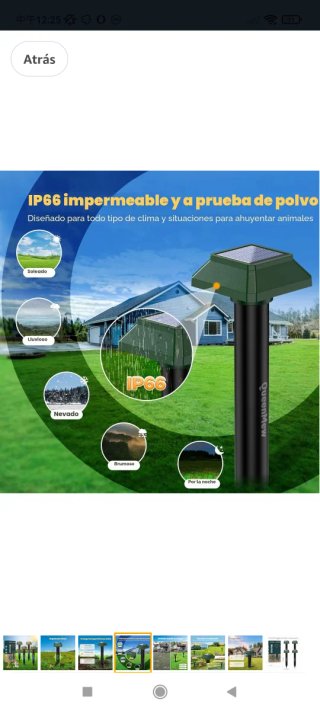 Ahuyentador Topos Solar 4 Piezas QueenMew