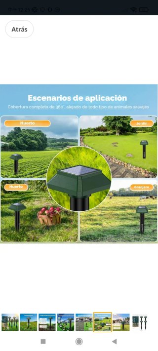Ahuyentador Topos Solar 4 Piezas QueenMew