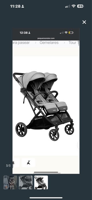 Carro gemelar Bebe y niñ@