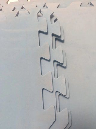 Planchas de goma azul para suelo