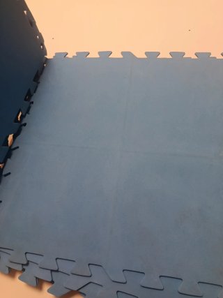 Planchas de goma azul para suelo