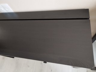 ESCRITORIO DE MADERA COLOR NEGRO