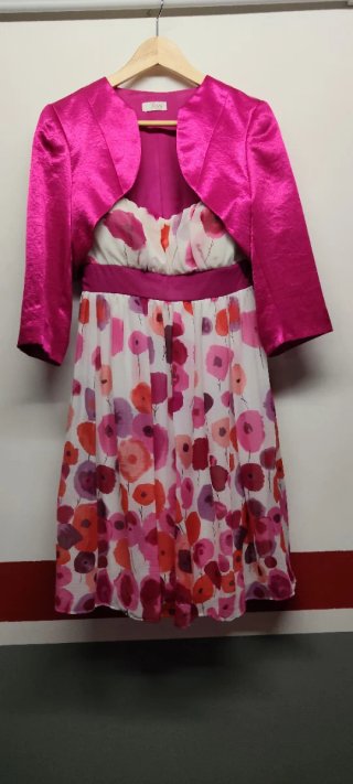 Vestido fiesta + chaqueta El Corte Inglés T40