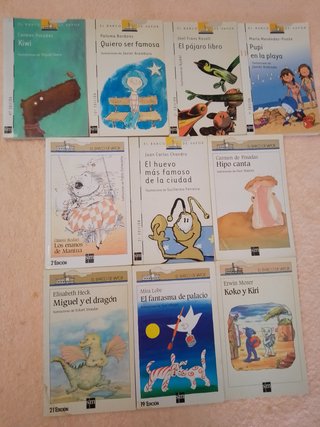 LOTE(III) DE 10 LIBROS EL BARCO DE VAPOR (blancos)