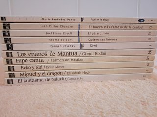 LOTE(III) DE 10 LIBROS EL BARCO DE VAPOR (blancos)
