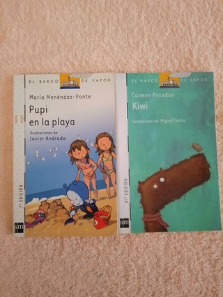 LOTE(III) DE 10 LIBROS EL BARCO DE VAPOR (blancos)