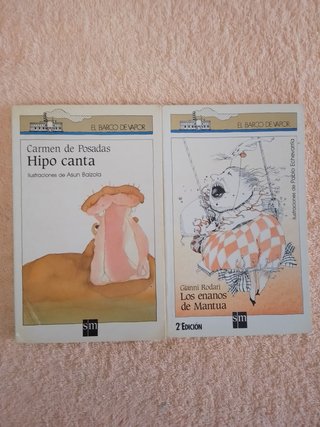 LOTE(III) DE 10 LIBROS EL BARCO DE VAPOR (blancos)
