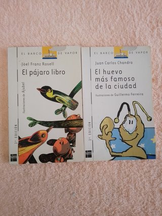 LOTE(III) DE 10 LIBROS EL BARCO DE VAPOR (blancos)