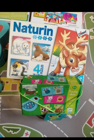 Lote de 5 puzzles infantiles