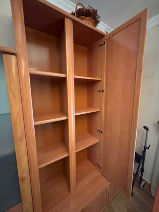 Mueble de salón/librería de madera