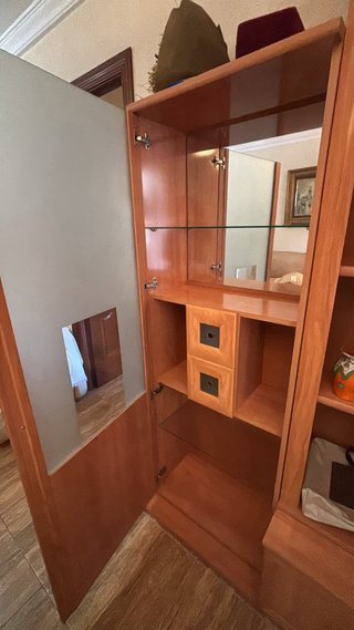 Mueble de salón/librería de madera
