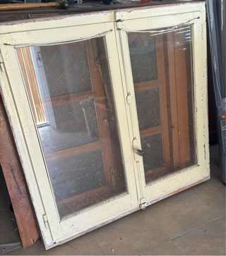 4 Ventanas Madera 1m x 1m