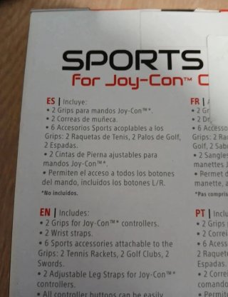 Pack Accesorios Nintendo Switch Sports