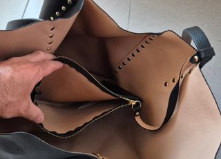 Bolso Zara Woman Negro y Beige nuevo